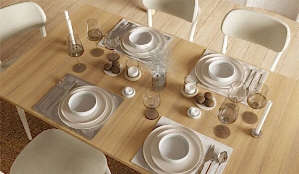 Bohem Plus Masa + 6 Adet Sandalye Takımı - Beyaz