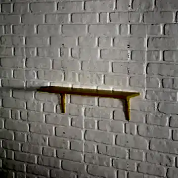 Tekli Duvar Rafı - Çok Renkli