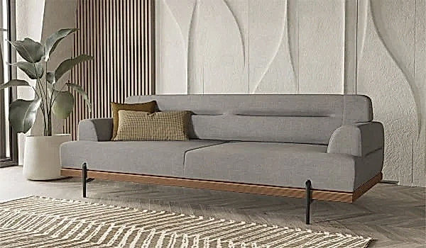 Linen Koltuk Takımı - Gri