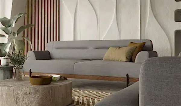 Linen Koltuk Takımı - Gri