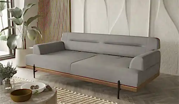 Linen Koltuk Takımı - Gri