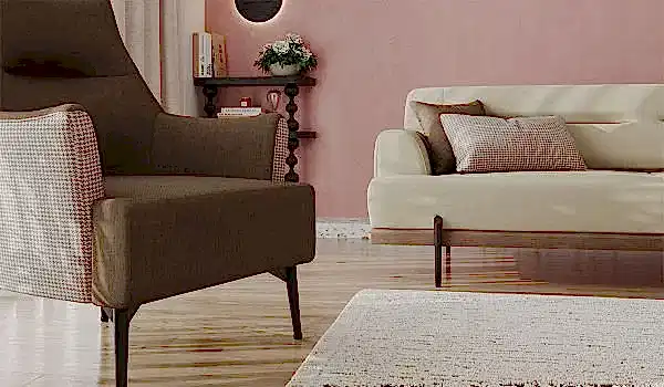 Linen Üçlü Koltuk