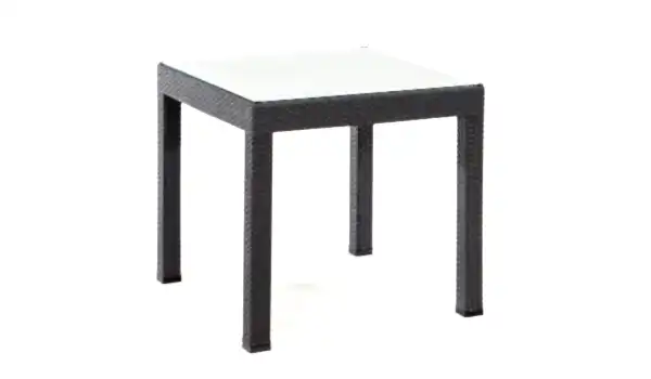 Rattan Camlı Masa