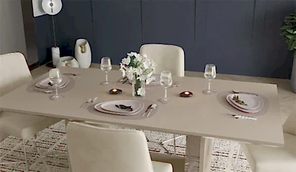 Bendis Silver Yemek Masası