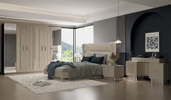 Bendis Silver Düğün Paketi (Yatak+Karyola Hediye)