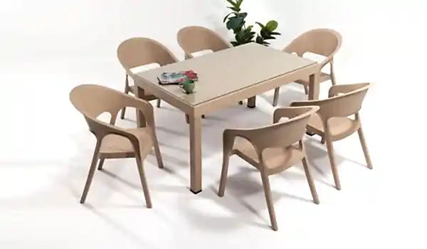 Garden Large Camlı Masa Takımı