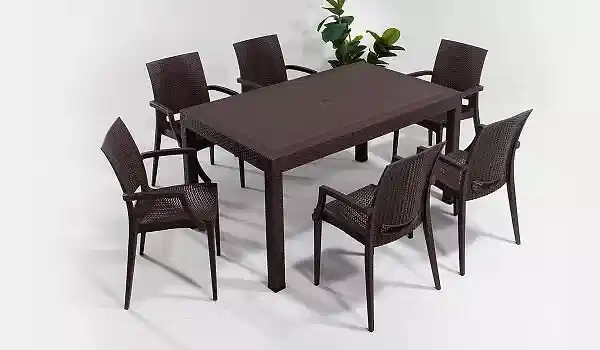 Rattan Large Kollu Masa Takımı