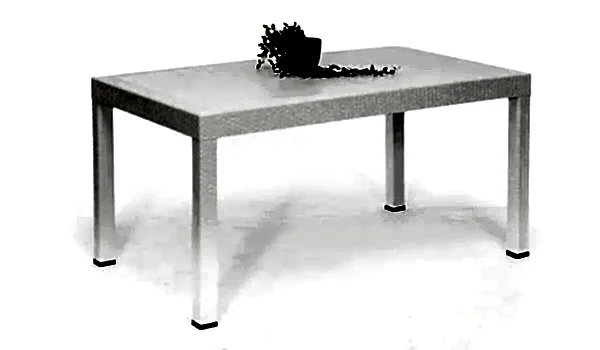 Rattan Dikdörtgen Masa