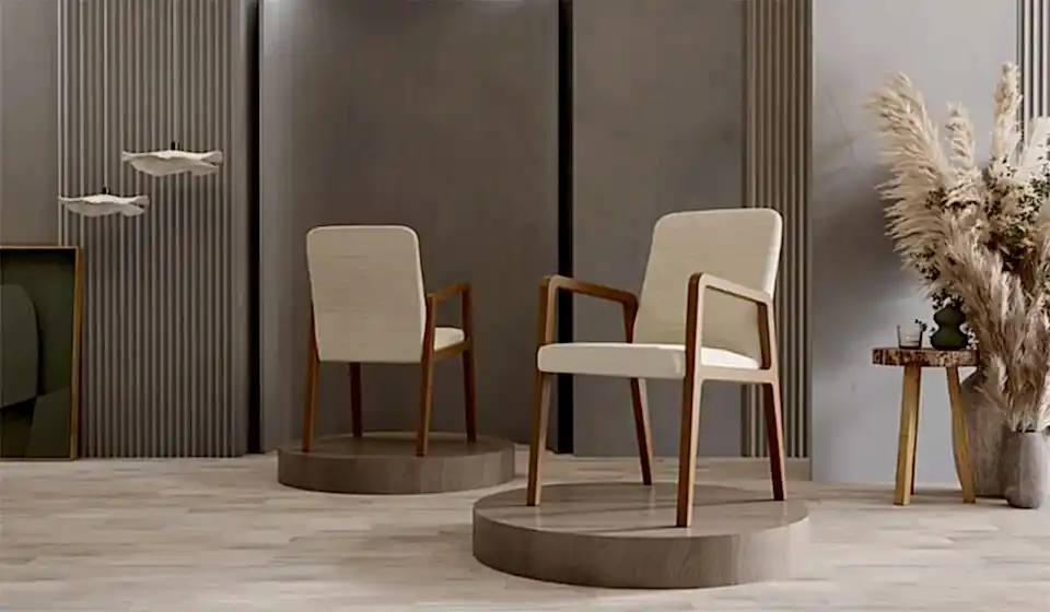 Bohem Plus Masa + 6 Adet Sandalye Takımı - Ceviz