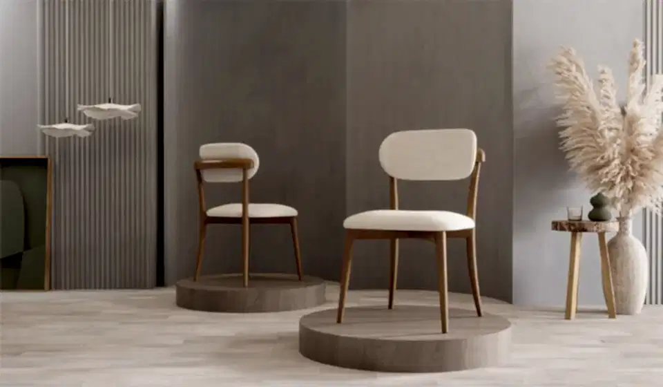 Bohem Plus Masa + 6 Adet Sandalye Takımı - Ceviz