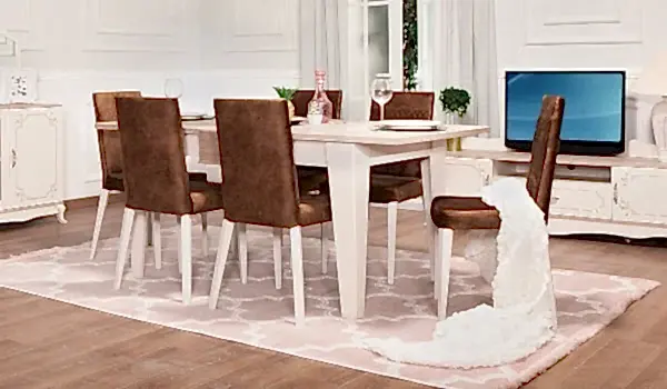 Grand Masa + 6 Adet Sandalye Takımı