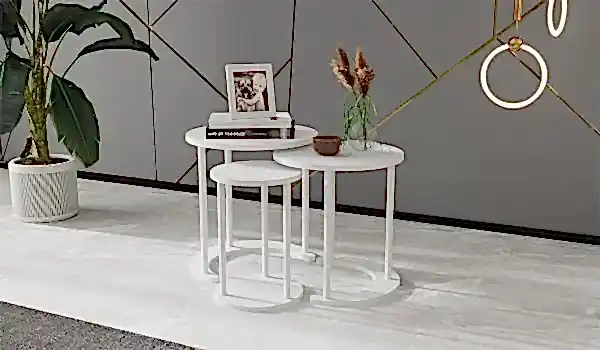 Gold Bella Üçlü Zigon Sehpa