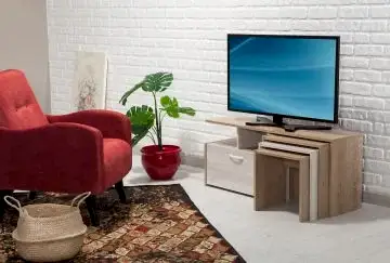 Fargo Zigon Sehpalı Tv Sehpası - Palmira Capri