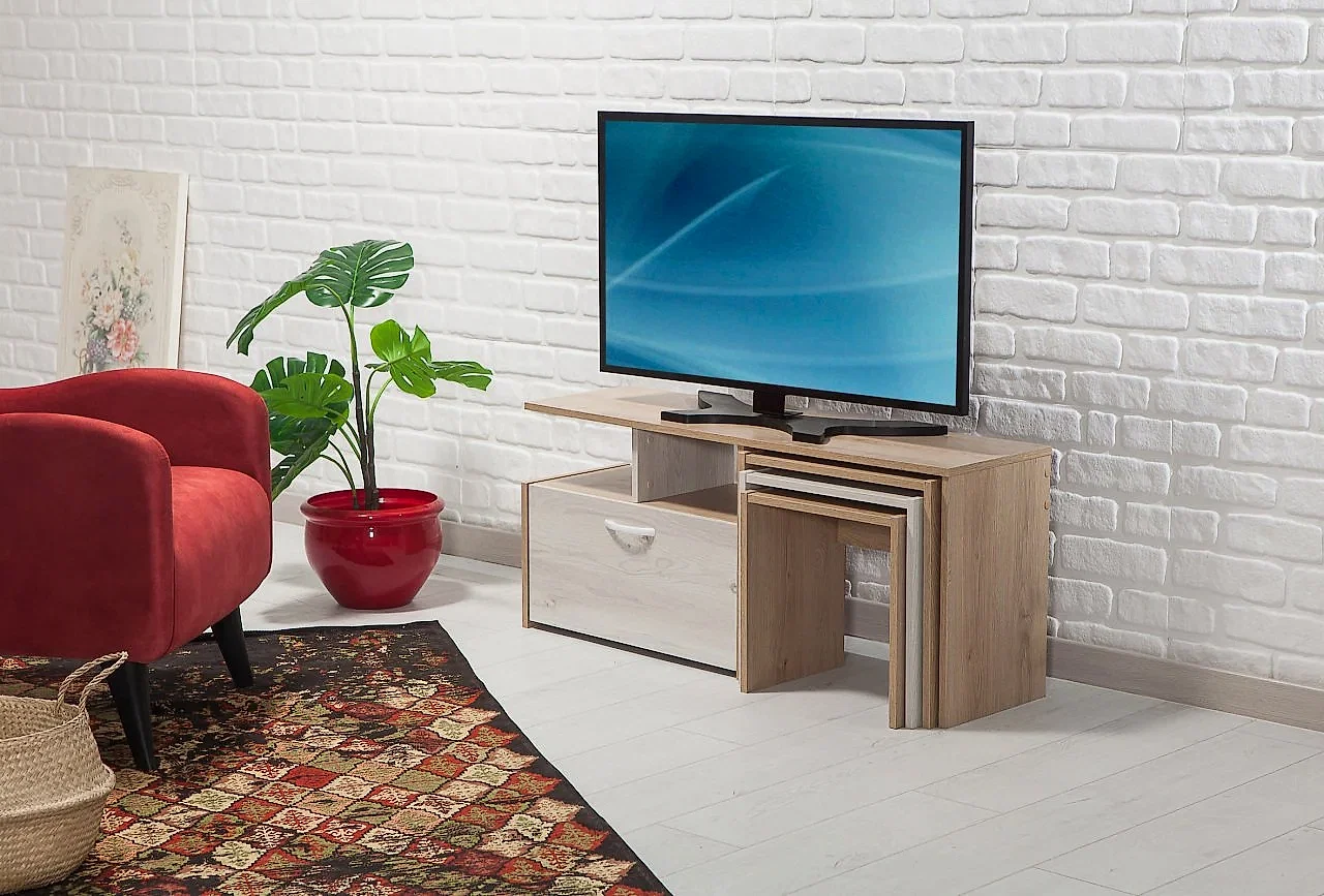 Fargo Zigon Sehpalı Tv Sehpası - Palmira Capri