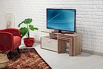 Fargo Zigon Sehpalı Tv Sehpası - Palmira Capri