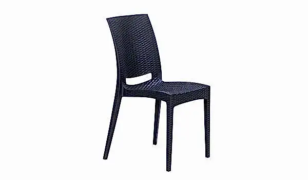 4 Adet Rattan Sandalye - Antrasit (Online'a Özel)