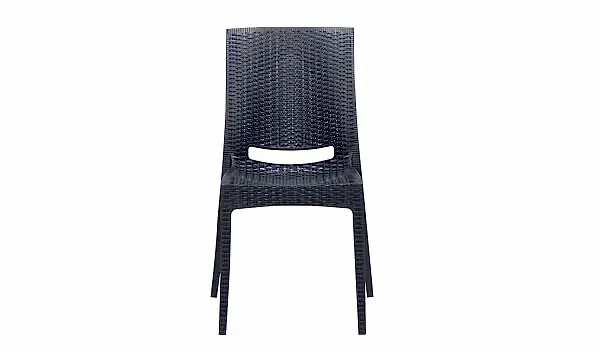 4 Adet Rattan Sandalye - Antrasit (Online'a Özel)