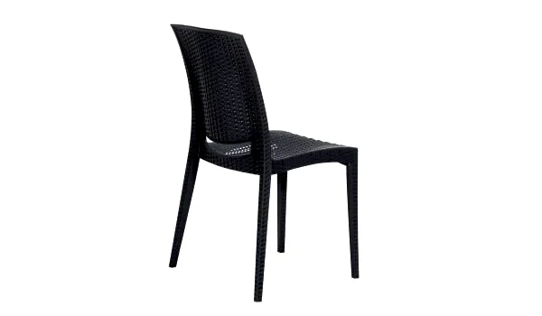 4 Adet Rattan Sandalye - Antrasit (Online'a Özel)