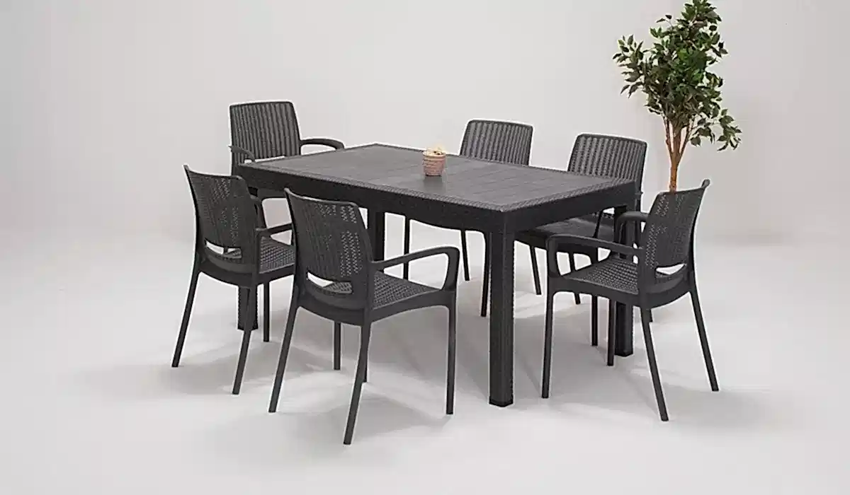 Rattan Large Viva Kollu Masa Takımı (Online'a Özel)