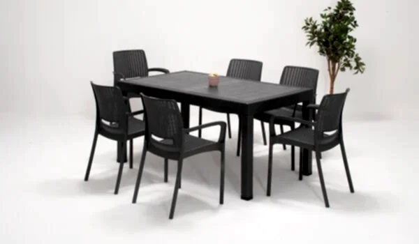 Rattan Large Viva Kollu Masa Takımı (Online'a Özel)