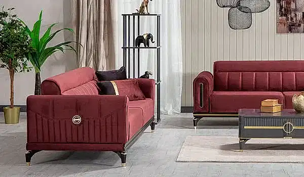 Bella Koltuk Takımı - Bordo