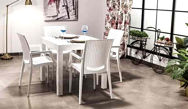 Rattan Kollu Masa Takımı