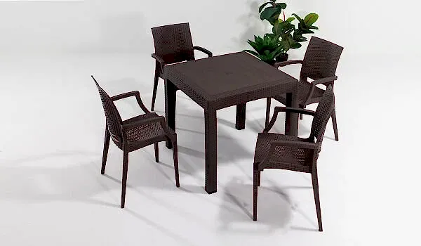 Rattan Kollu Masa Takımı
