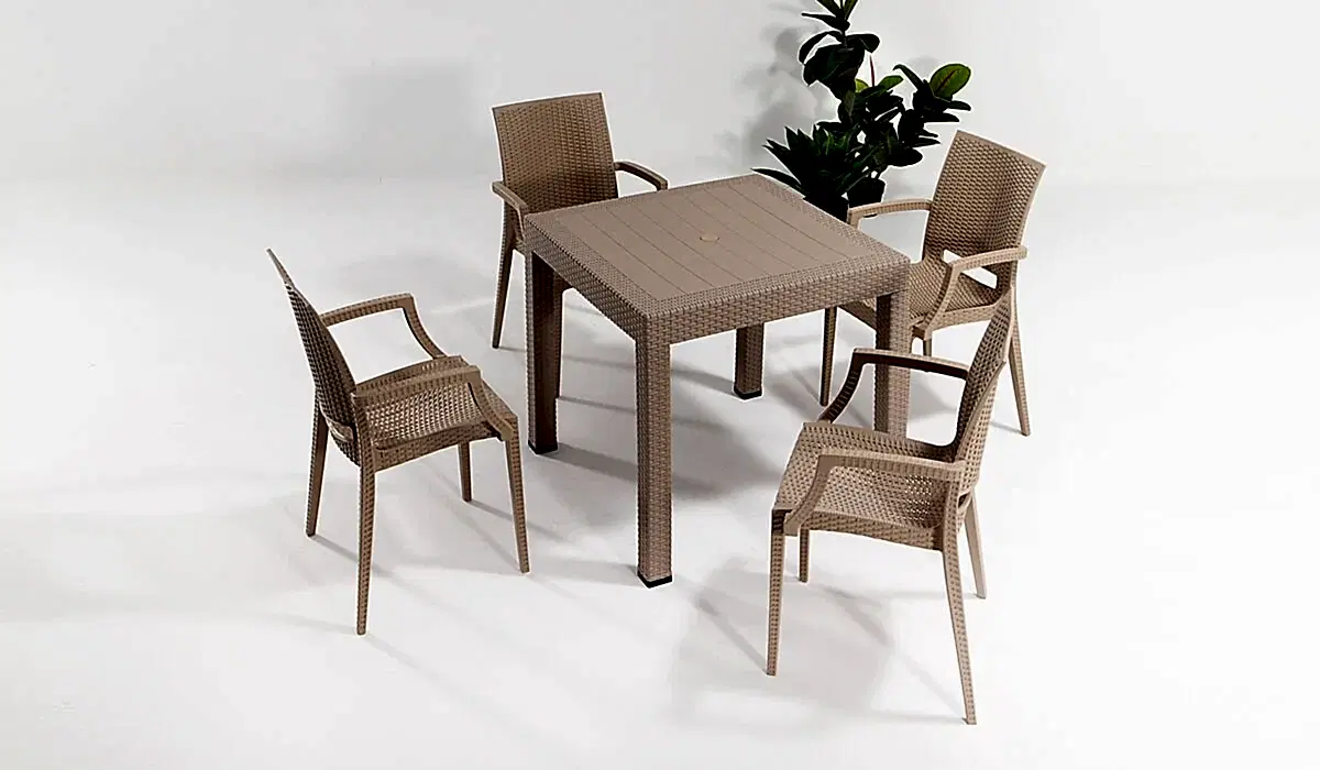Rattan Kollu Masa Takımı
