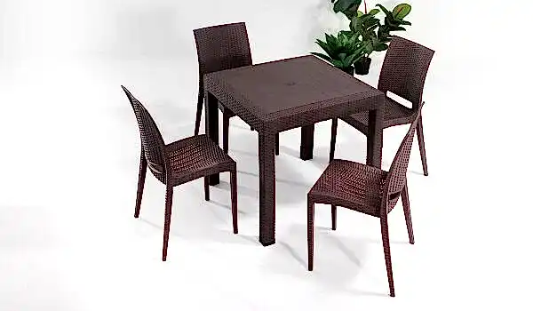 Rattan 4 Kişilik Masa Takımı