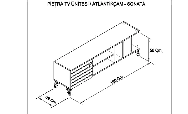 Pietra Sonata Tv Sehpası