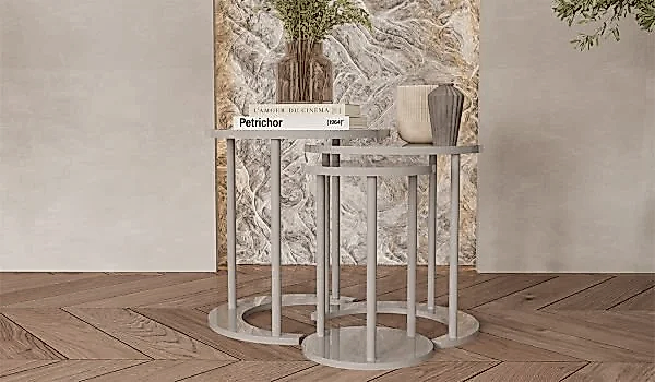 Veyron Üçlü Zigon Sehpa