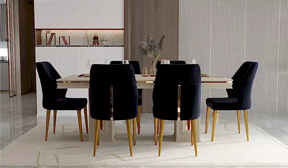 Vanesa Masa + 6 Adet Sandalye Takımı