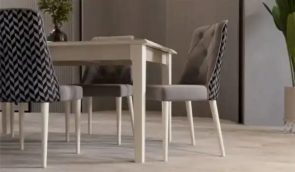 Vivaldi Masa + 6 Adet Sandalye Takımı