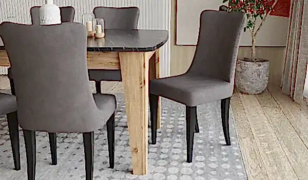 Avrupa Masa + 6 Adet Sandalye Takımı