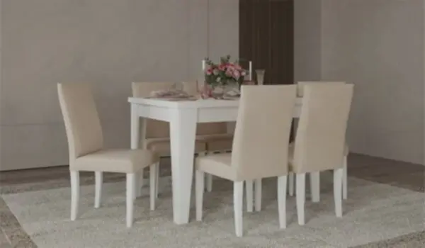 Bianco Masa + 6 Adet Sandalye Takımı