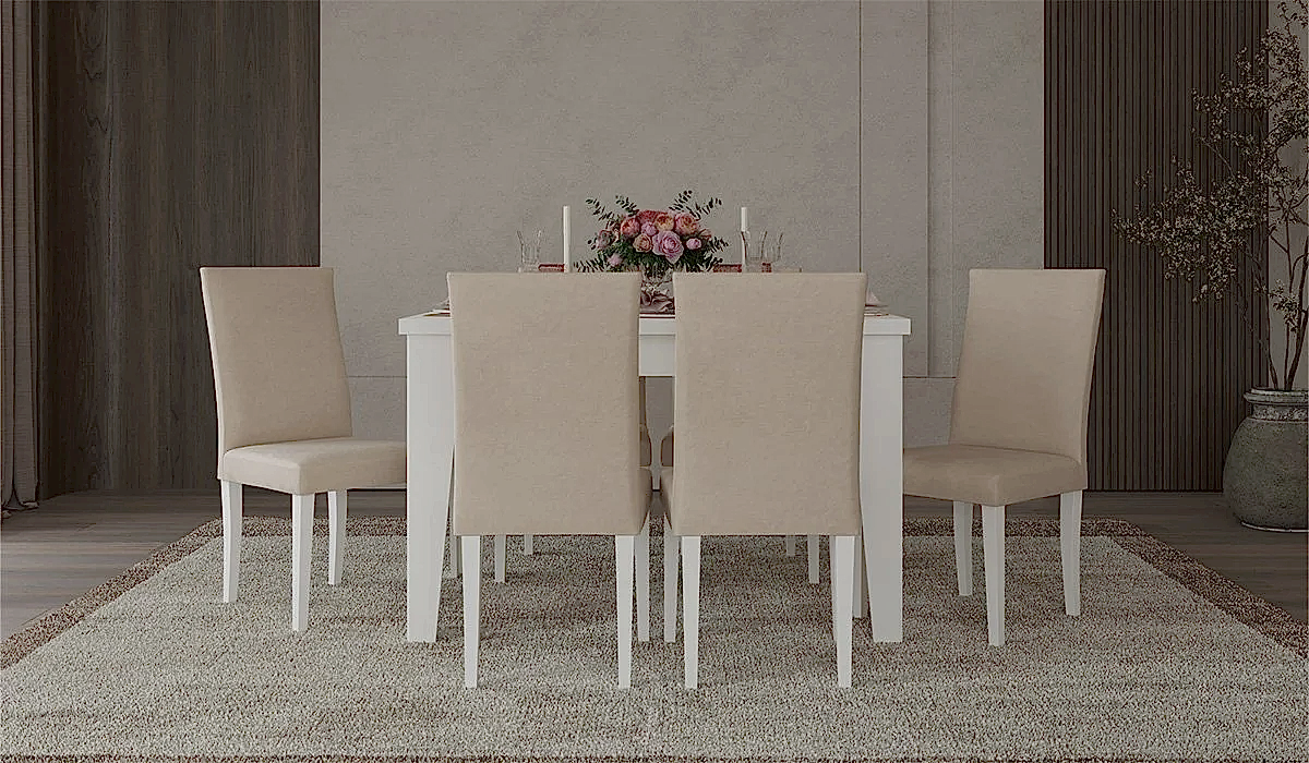 Bianco Masa + 6 Adet Sandalye Takımı